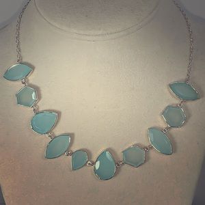 Sterling Silver Gemstone Necklace (Chrysoprase)